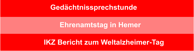 Gedächtnissprechstunde Ehrenamtstag in Hemer IKZ Bericht zum Weltalzheimer-Tag